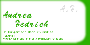 andrea hedrich business card
